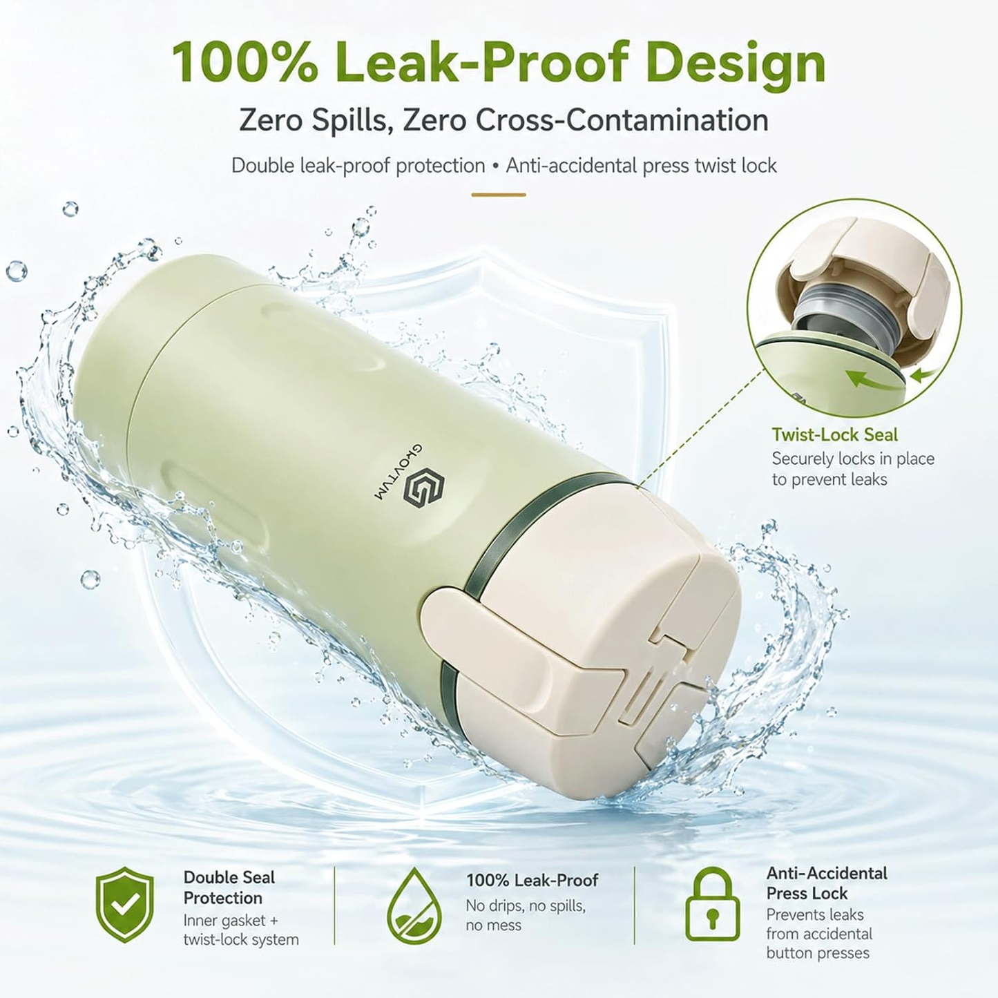 Travel Smart with 4-in-1 – Compact Leak-Proof Refillable Toiletry Dispenser