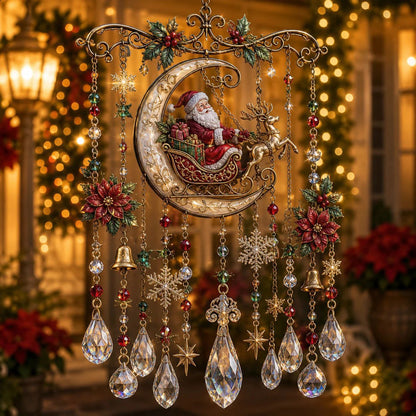 🎄 Limited-Time 50% OFF – Christmas Wind Chime with Crystal Drops🔔