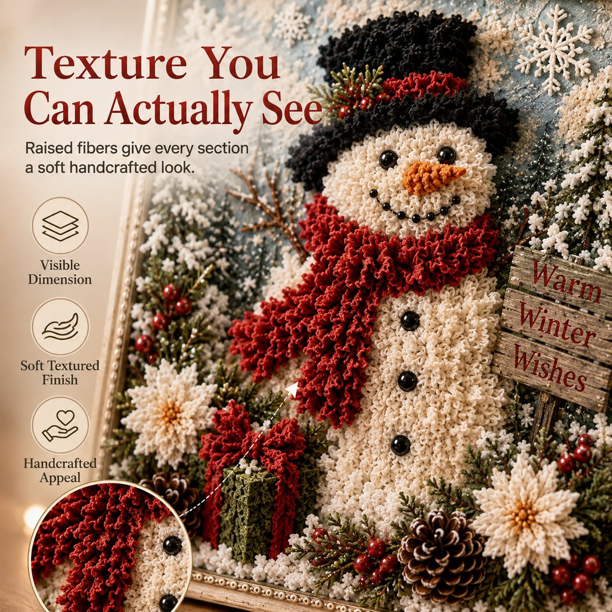 3D Snowman Christmas Art Kit