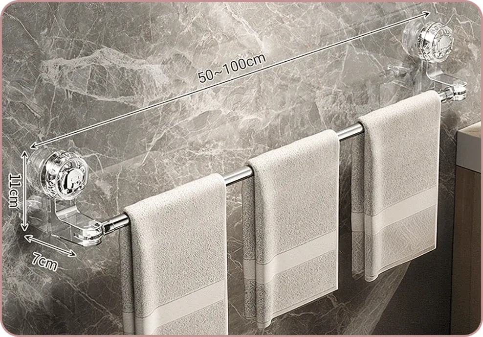 ✨✨Adjustable Suction Cup Towel Bar