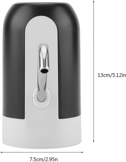 Portable 5 Gallon Water Bottle Pump – USB Rechargeable Electric Water Dispenser with LED Light