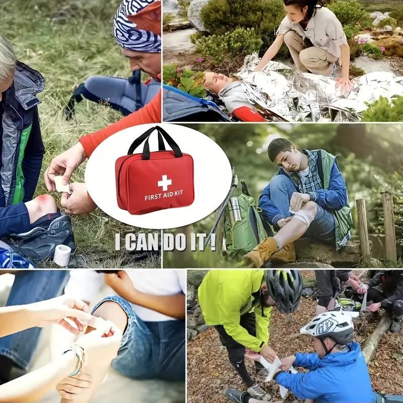 🏕️ 160-Piece First Aid Kit – Compact Emergency Medical Kit for Home, Car & Outdoor Travel