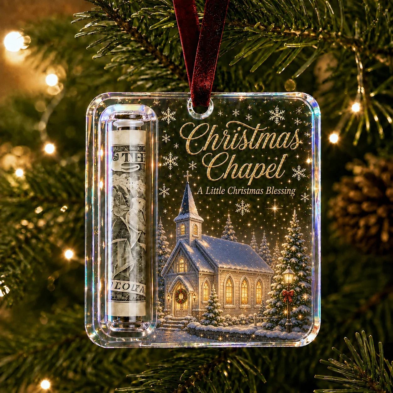 🔥LAST DAY 50% OFF🎄Christmas Cash Gift Ornament- Make Cash Feel Like A Real Christmas Gift💵