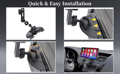 🚗 Adjustable CD Slot CarPlay Mount with 360° Rotation
