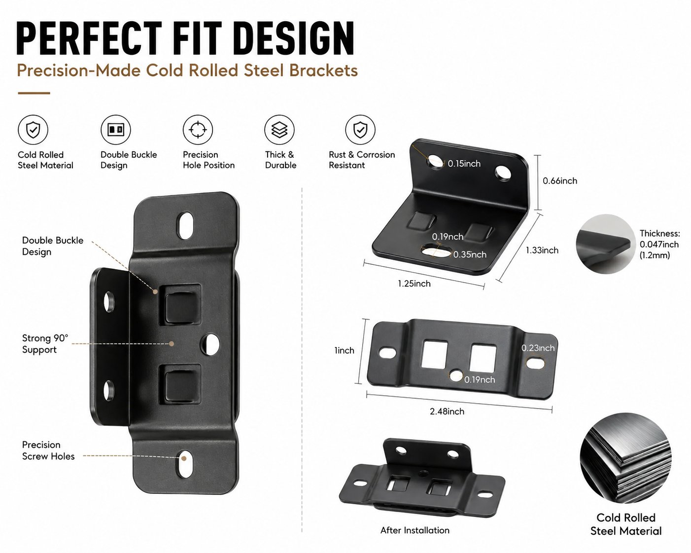 🔥LAST DAY 49% OFF - 🛠️Heavy-Duty Corner Brackets – Quick Fitting L Shape Furniture Joint Braces