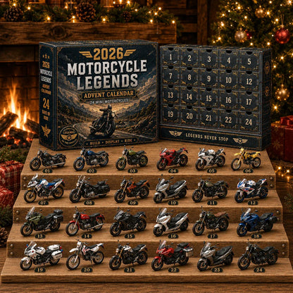 🔥🎁2026 Motorcycle Legends Advent Calendar – 24 Days, 24 Mini Motorcycles, 24 Legendary Rides