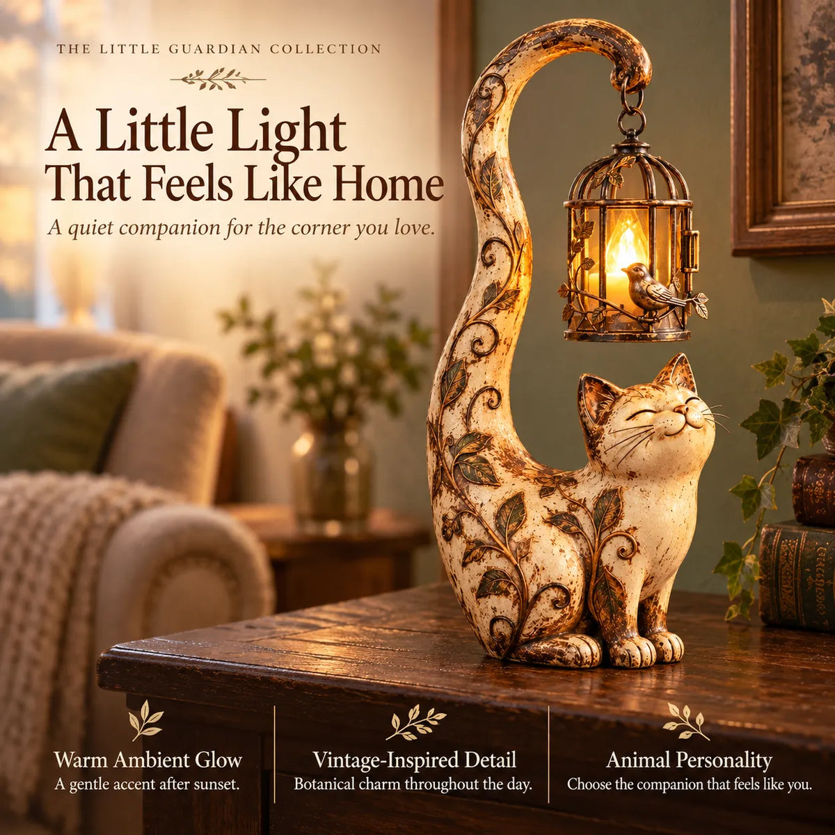🏮 Little Guardian Lantern Figurines – A Cozy Glow for Any Corner (5 Styles)