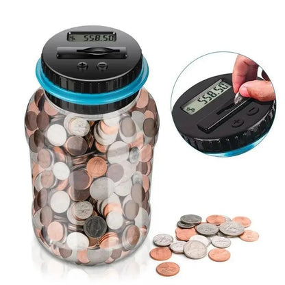 💰 Smart Digital Coin‐Counting Piggy Bank | 1.8L Large‐Capacity Money Jar