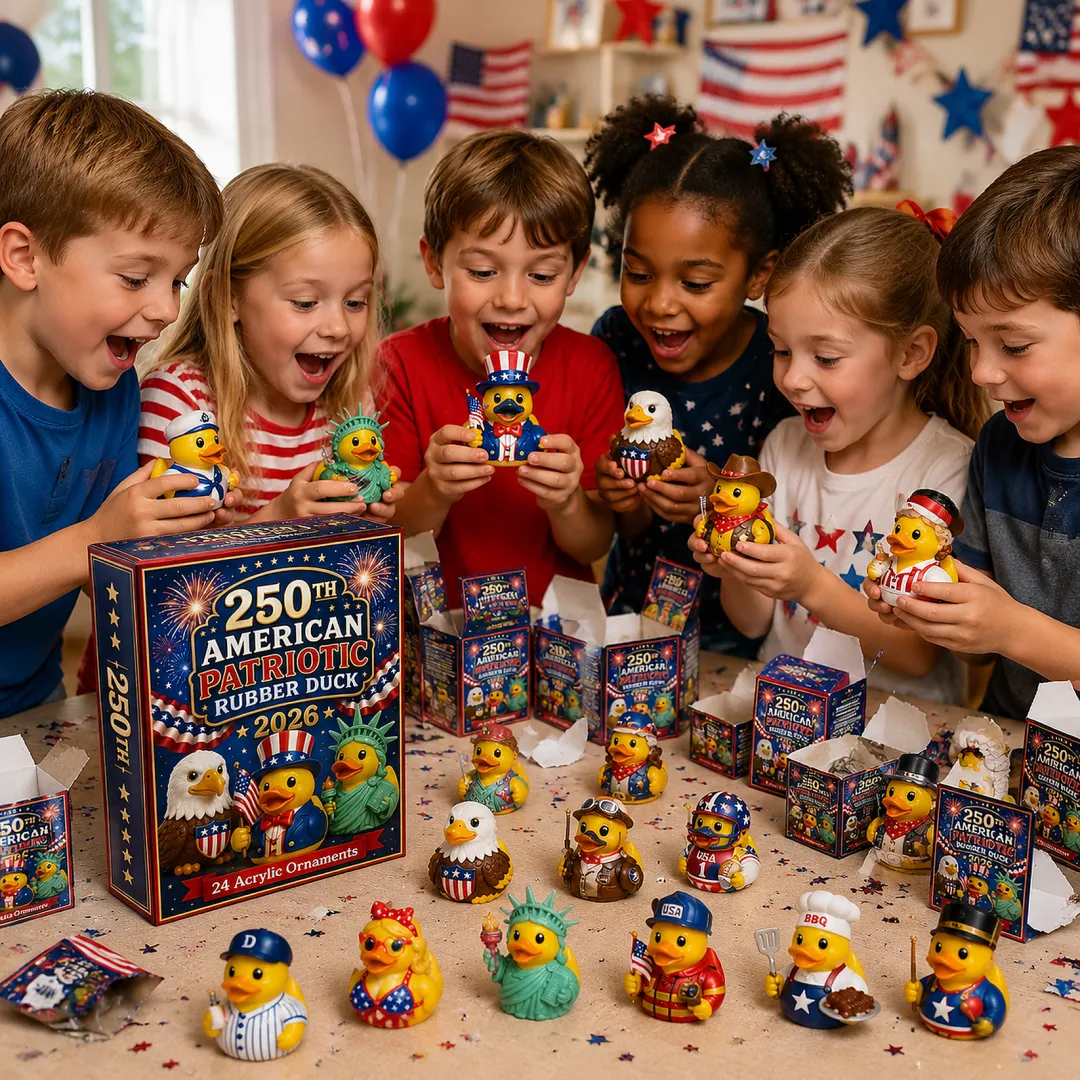 🎉 Limited Edition!🔥2026 American Patriotic Duck Advent Calendar