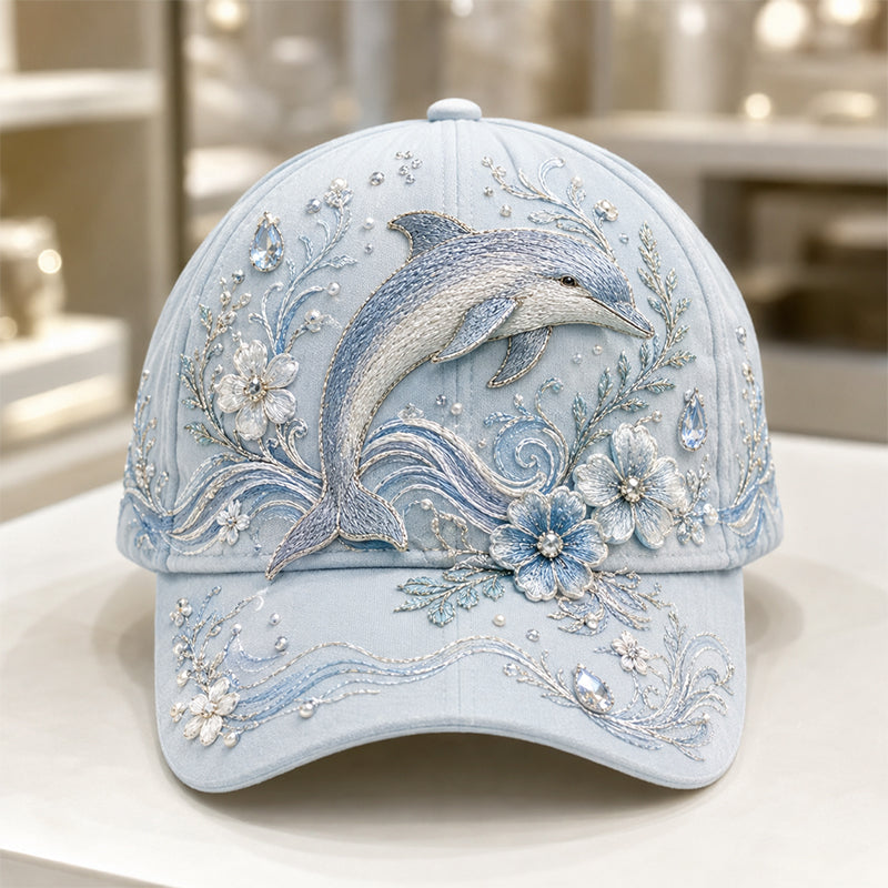 ✨The Perfect Ocean Lover Gift – 🌊 3D Ocean Creatures Embroidery Cap
