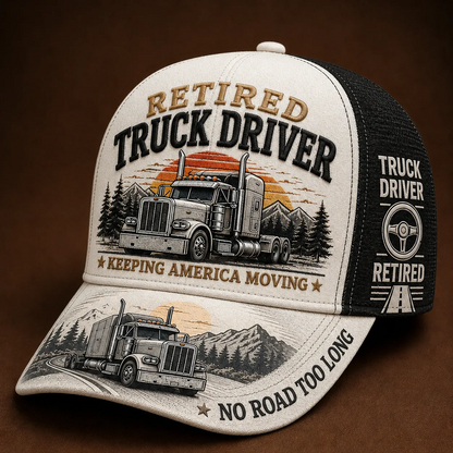 💥LAST DAY 49% OFF -🚛 RETIRED TRUCK DRIVER CAP