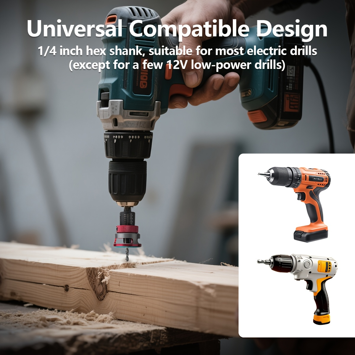 🔧 Countersink Drill Bit Set – Precise Depth Control, No Scratch Damage