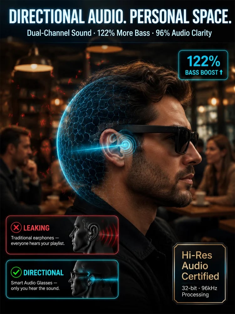 AI Smart Bluetooth Glasses