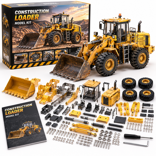 🏗️ Build It Yourself! 🔧 Construction Wheel Loader Model Kit