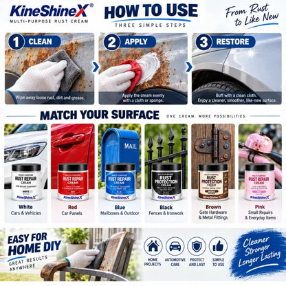 Multi-Purpose Rust Repair Cream for Cars & Household Metal