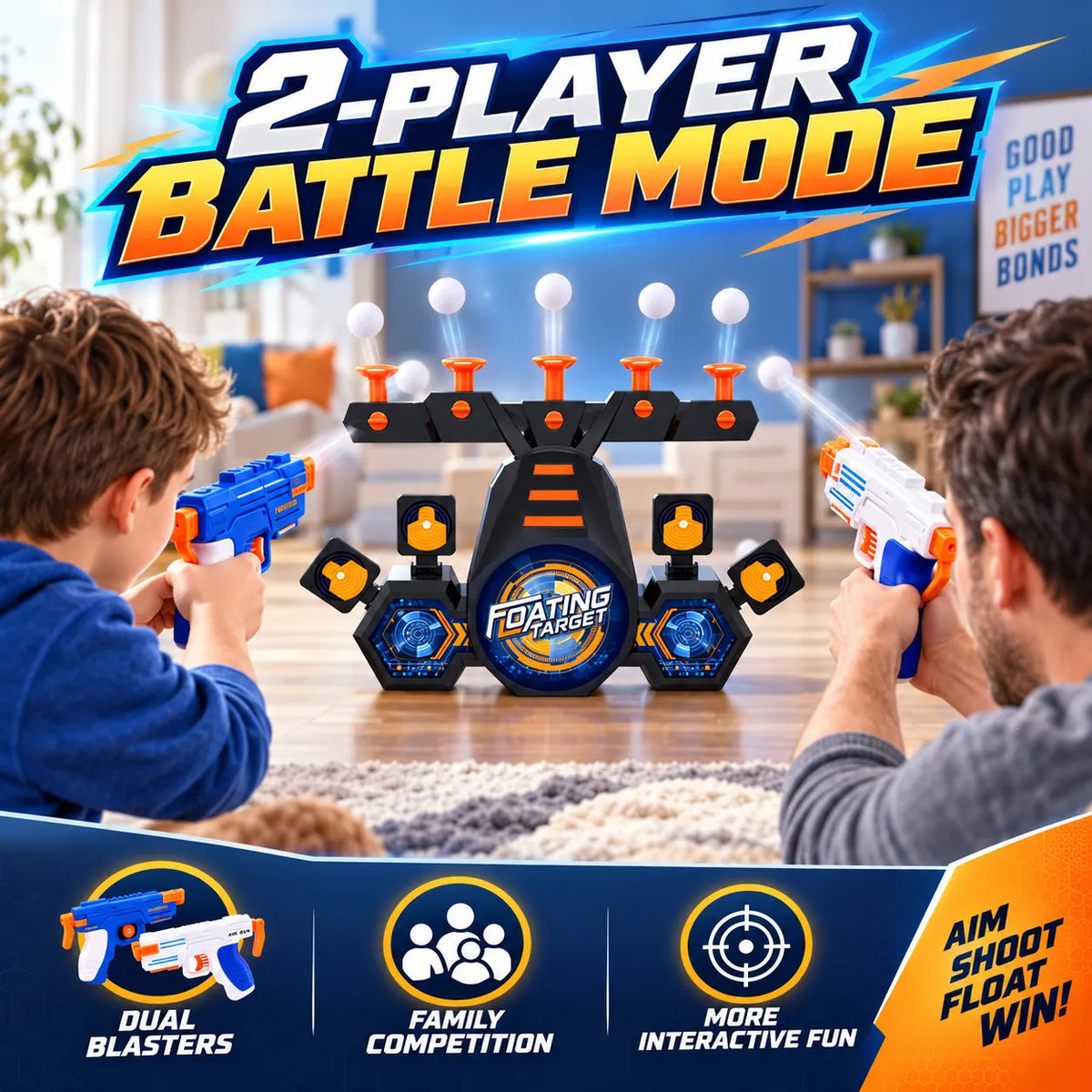 🎯Floating Target Shooting Toy Set | Fun Competitive Shooting Game, Perfect Gift For Boys & Girls
