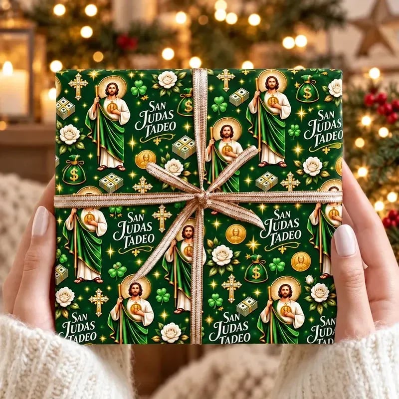 ✝️🎁San Judas Tadeo Christmas Wrapping Paper