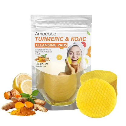 Turmeric & Kojic Cleansing Pads - 20pcs Deep Clean