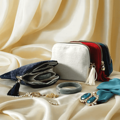 💖 Portable Jewelry Organizer | Zipper Pocket Travel Jewelry Storage Case 💎