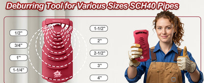 9-in-1 PVC Pipe Deburring Tool
