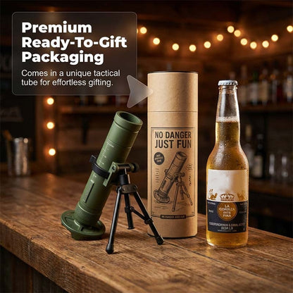 🚀 51mm Beer Bottle Mortar Bottle Opener 🍻🔥Novelty Cap-Launching Desk & Bar Accessory 🎉