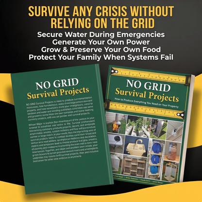 NO GRID Survival Projects: How to Produce Everything You Need on Your Property
