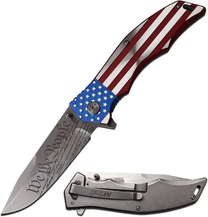 🇺🇸 Patriotic "We The People" Folding Pocket Knife