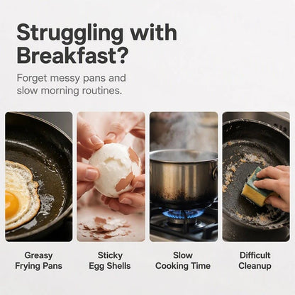Microwave Egg Poacher with Dual Cavities – Easy Breakfast Maker for Perfect Poached Eggs