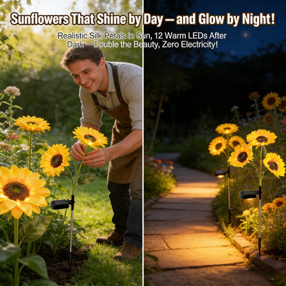 🌻 49% OFF🔥Solar Sunflower Garden Lights: Illuminate Your Outdoors with Sun-Kissed Charm
