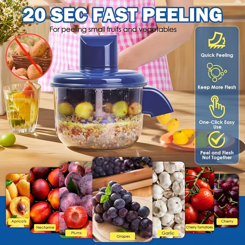 🔥Universal Automatic Peeler | The Smart Kitchen Gadget That Peels Fruits & More In Seconds