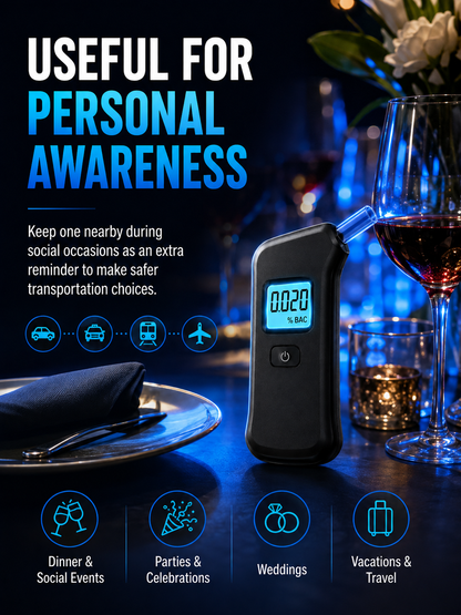 🍷🚫Portable breath alcohol tester