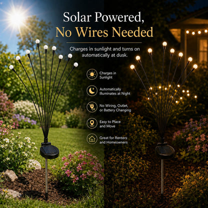 🔥 HOT SALE 49% OFF-Solar Firefly Garden Lights