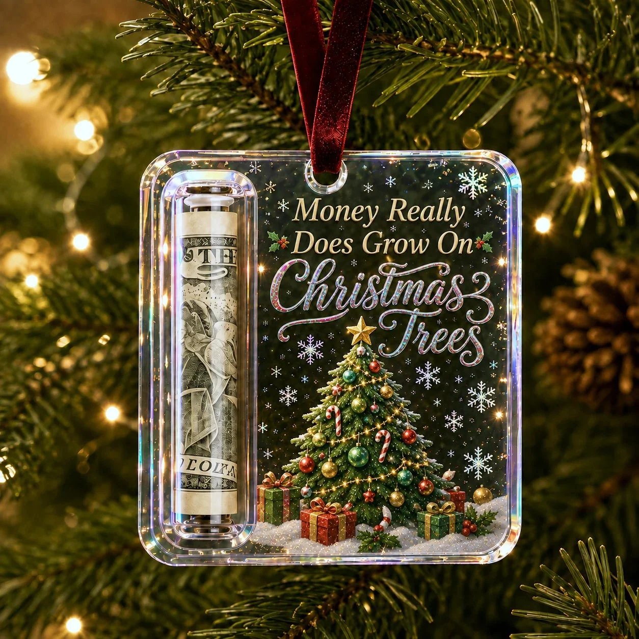 🔥LAST DAY 50% OFF🎄Christmas Cash Gift Ornament- Make Cash Feel Like A Real Christmas Gift💵