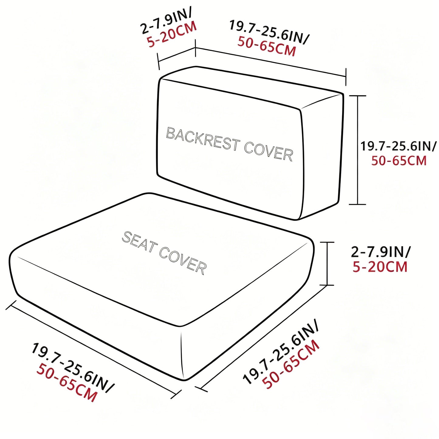 🪑 Stretch Sofa Cushion Covers Set (4 / 8 / 12 PCS)