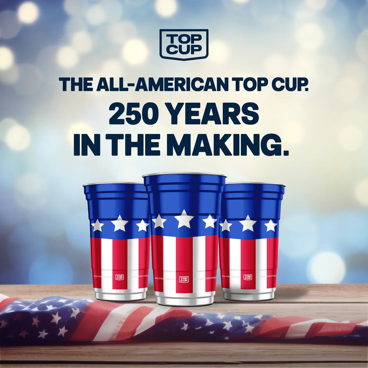 🇺🇸 250th Anniversary Patriotic Aluminum Party Cups (20oz)