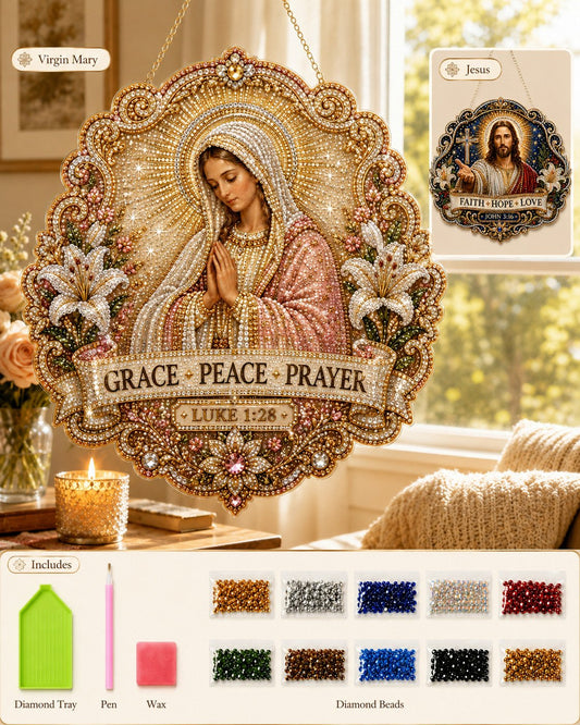 Christian Diamond Art Hanging Ornament Kit