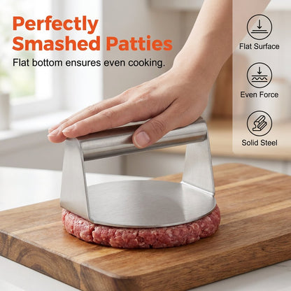 🍔Smash Burger Press - Hamburger Smasher Tool for Griddle