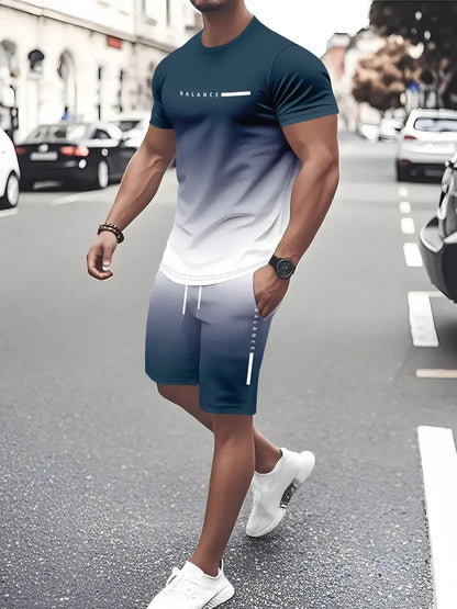 🔥Men's Gradient Fitness 2-Piece Set