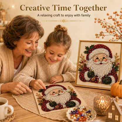 ✨✨Relaxing & Beginner-Friendly - 🎨💎DIY Christmas Pearl Diamond Painting Art Kit