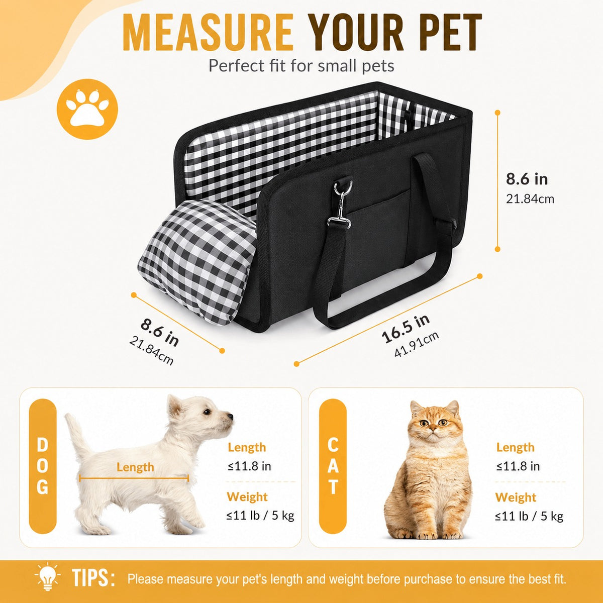 🐾 50% OFF Center Console Pet Booster Seat – Cozy Travel Seat for Small Dogs & Cats 🚗