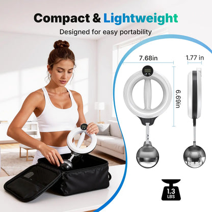 Merach 360° Rotating Wrist & Forearm Trainer for Men and Women, Upper Body Strength Tool for Arms, Shoulders & Chest, Portable Home and Gym Fitness Equipment BackToSchool