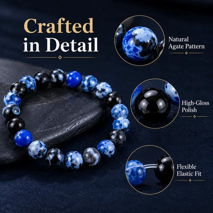 💎 (Fewer than 100 left!!!) Blue Fire Agate Energy Bracelet — helps you stay clear-headed and focused, while boosting your self-confidence 🍀