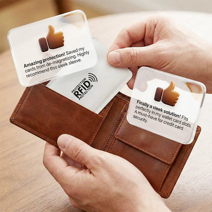 [8-Pack] RFID Blocking Sleeves: Slim & Lightweight Protection for Credit & ID Cards