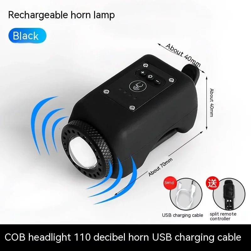Hpsgoods™ Bike Electronic Horn with Large Range Floodlight