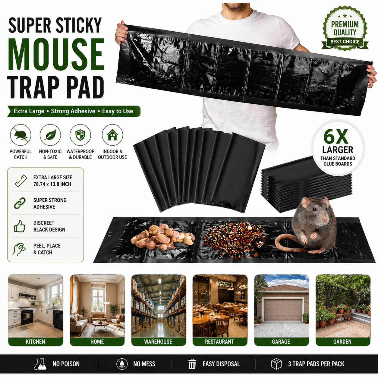 🪤🐭Super Sticky Mouse Trap Pad✨💥