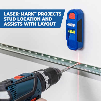 🔍Kreg Laser-Mark Stud Finder – No Missed Studs. No Extra Holes.