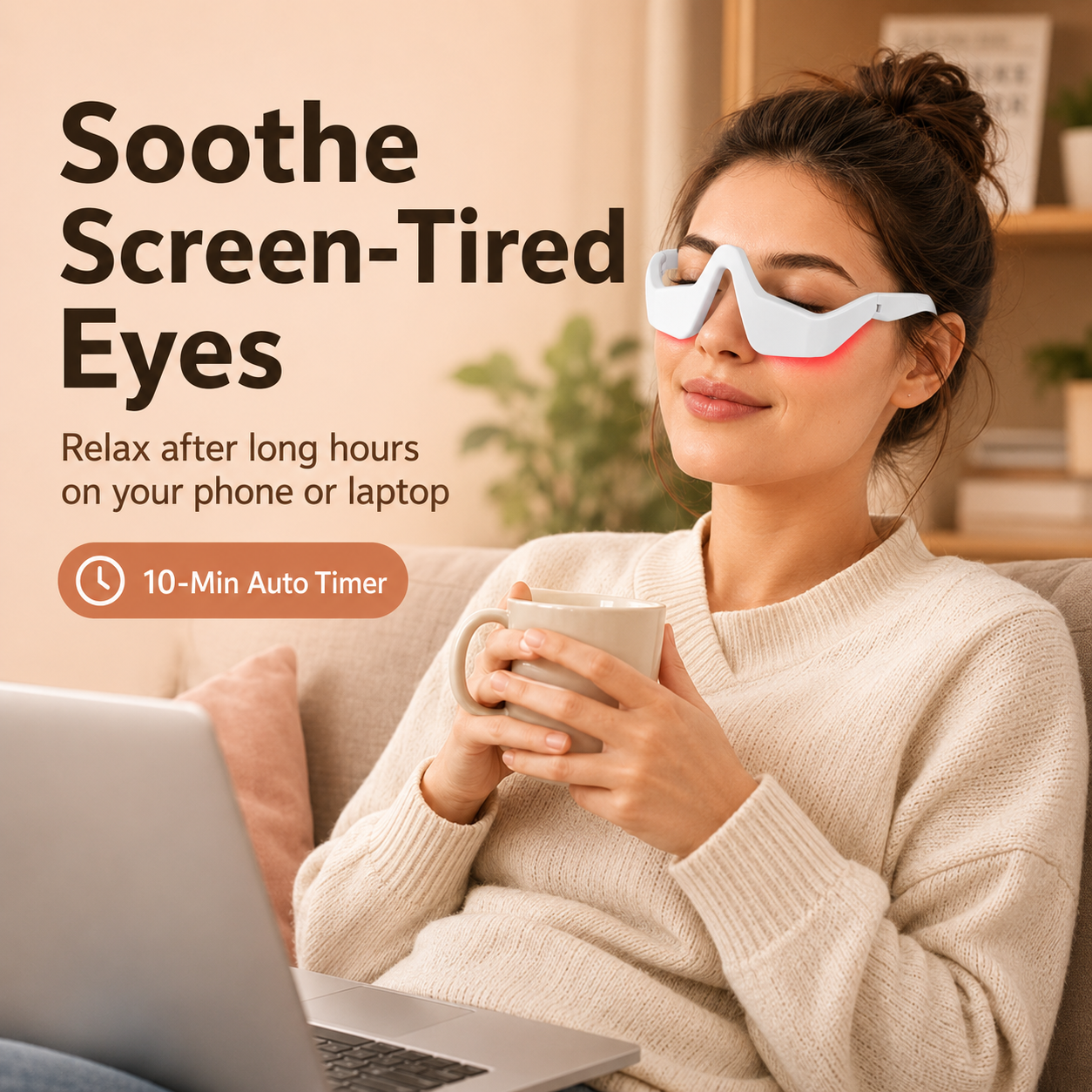 ✨ Under Eye Red Light Therapy Device – Restore Bright, Refreshed-Looking Eyes