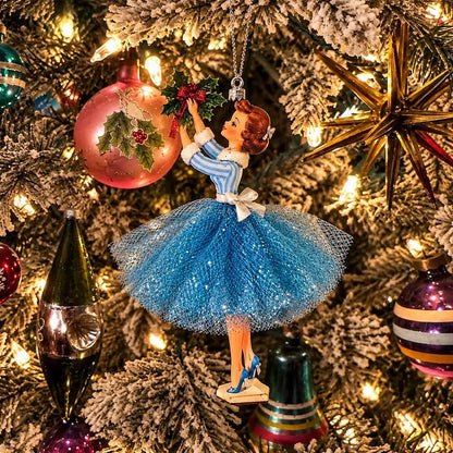 🎄 Vintage Christmas Lady Ornaments – Bring Back the Magic of the 1950s ✨
