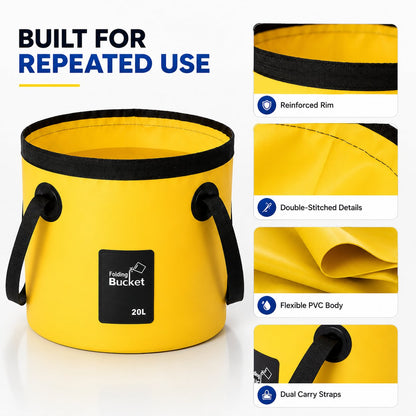 Portable Folding Water Storage Bucket🚰Your Go‐Anywhere Water Companion!!!