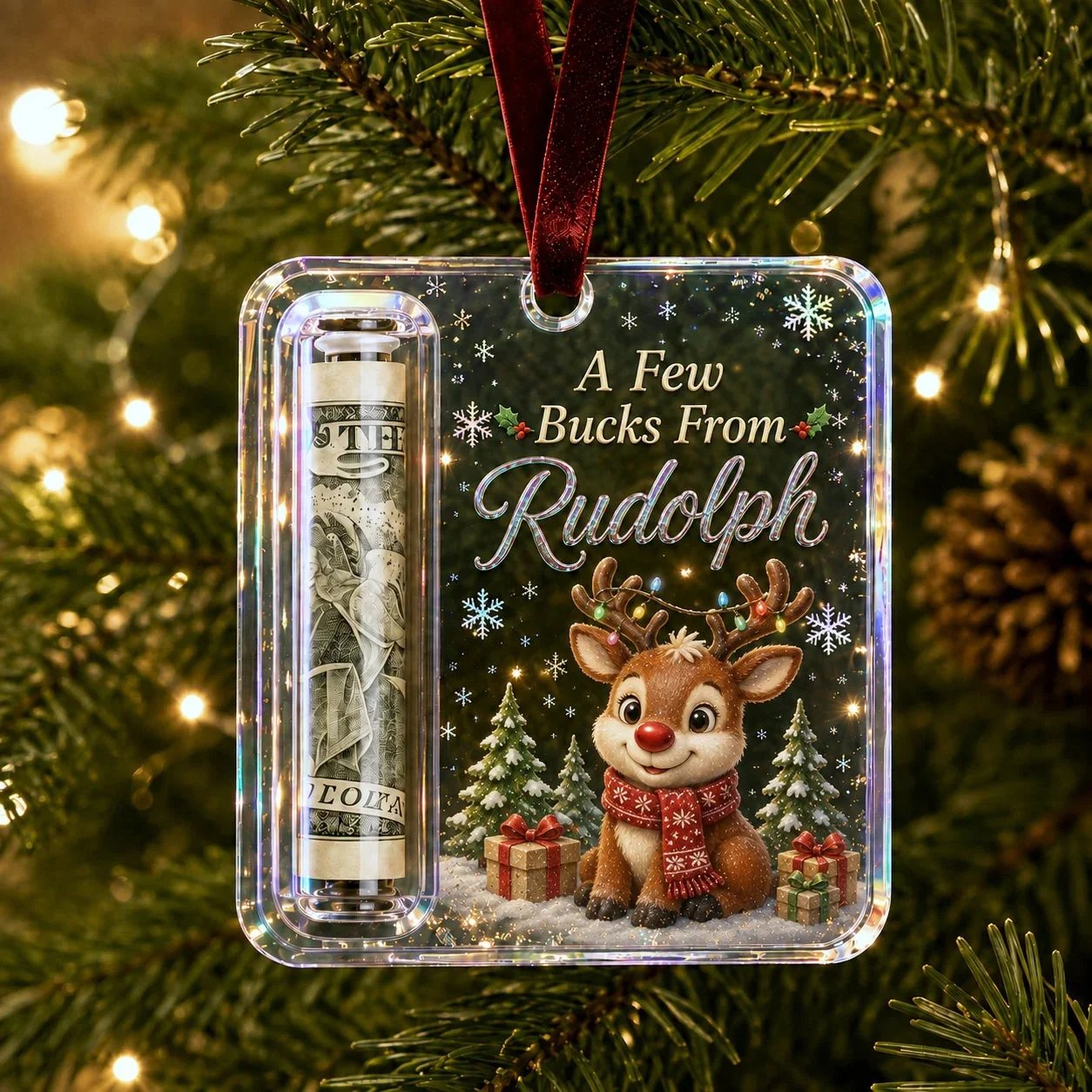 🔥LAST DAY 50% OFF🎄Christmas Cash Gift Ornament- Make Cash Feel Like A Real Christmas Gift💵